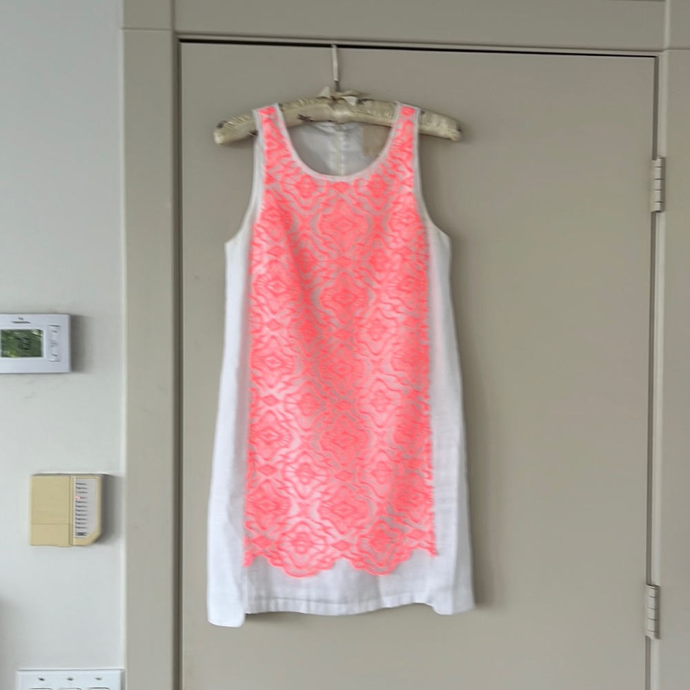 McGinn Bright Pink & White Dress. Great for summer parties & graduations!